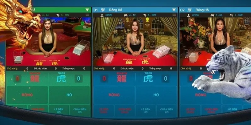Quy tắc chia bài và cách tính điểm trong Dragon Tiger